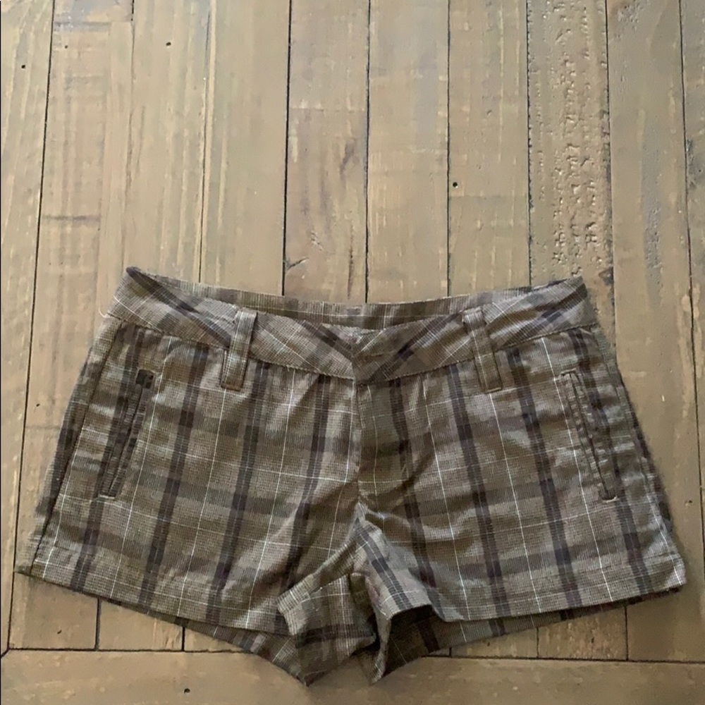 Ezekiel brown plaid shorts